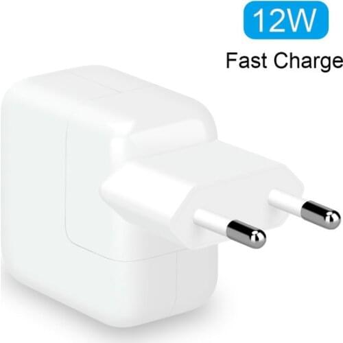 2.4A Fast Charging 12W USB Power Adapter Phone Travel Home Charger for iPhone X 8 Plus 7 6S 5S iPad Mini Air sa m u ng for Euro
