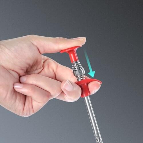 33Inch Spring Four Claws Sewer Dredge Kitchen Garbage Clogging Unchoke Tool Bathroom Drainage Pipe Hair Flexible Clog Remover