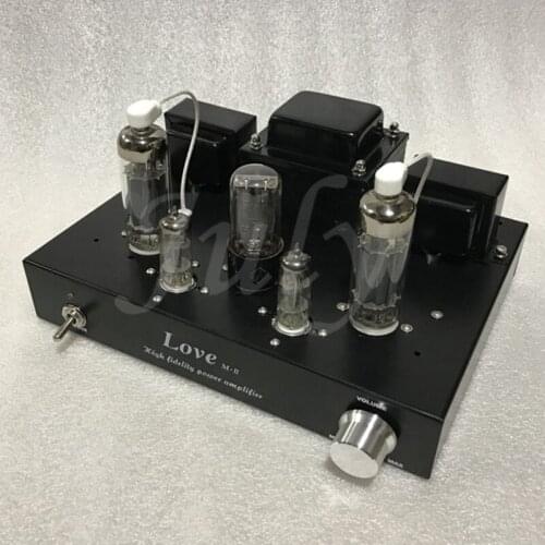 6g2 pushes 6p12p tube fever amplifier, 5w+5w single-ended class A power amplifier, 5z2p rectifier, frequency response 40hz-20khz