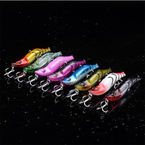 8pcs Sinking Type Pencil Plastic Hard Bait With Sharp Hook 14.8g/8cm 3DEyes Swim bait Wobblers Long Throw Bionic Bait Waterproof