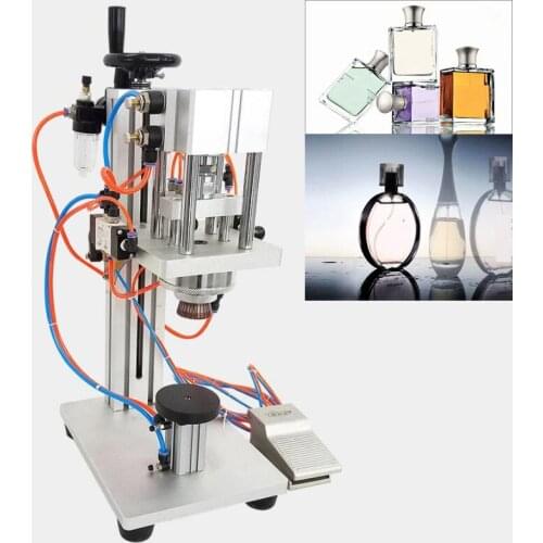 Automatic bottle cap machine pneumatic perfume bottle cap crimping machine head locking machine