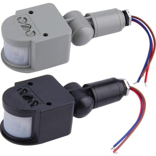 AC 90-250V PIR Automatic Infrared Wall Mount Timer Outdoor LED Motion Sensor Light Switch