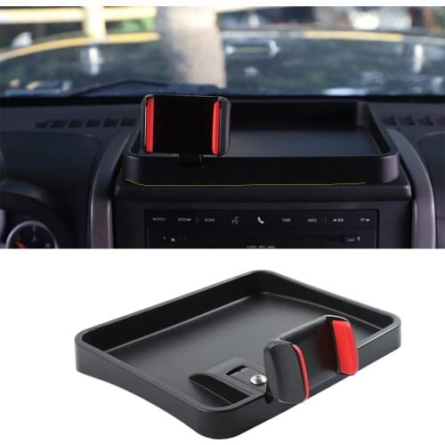 Car Bracket Center Console GPS Navigation For Jeep Wrangler JK 2007 2008 2009 2010 Car Phone Holder Interior Accessories Black