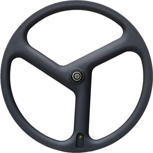 Free shipping 700C Full Carbon wheels 23mm width Clincher tri spoke forTrack/Triathlon/Time Trial /Road Bike Wheelset