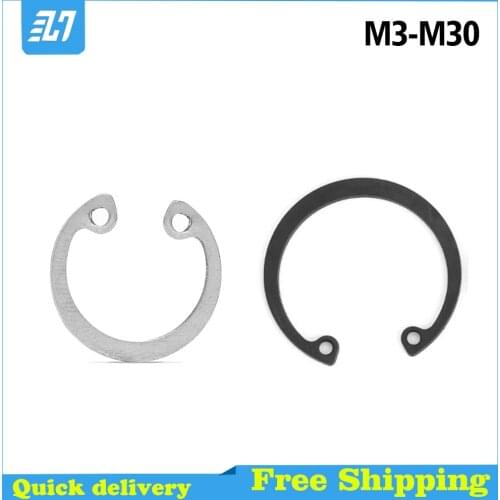 C Clips Snap Retaining Ring Washer GB893 Black Internal Shaft Circlip 65 Manganese Steel Φ3-Φ150