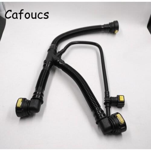 Cafoucs 8pcs/lot Crankcase Breather 4 Hose Pipes For Peugeot 206 207 307 308 408 For Citroen C2 c-quatre 1.6 16V TU5JP4 Engine