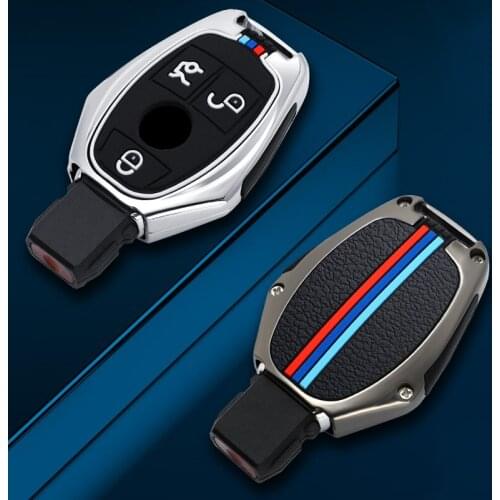 Car Key Case Cover Key Bag For Mercedes Benz A B C S Class AMG GLA CLA GLC W176 W221 W204 W205 Accessories Holder Shell Keychain