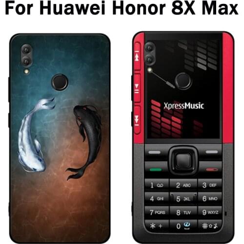 For Huawei Honor 8X Max Case cute cartoon soft phone Case Honor8X Max Cover Protection Shell For Honor 8 X Max fundas capas