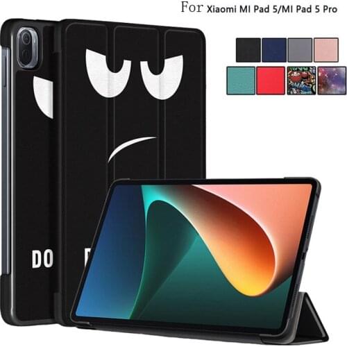 For Xiaomi Mi Pad 5 2021 Case with Smart Sleep Wake Up PU Leather Trifold Stand Cover for Xiaomi Mi Pad 5 Pro Case Coque