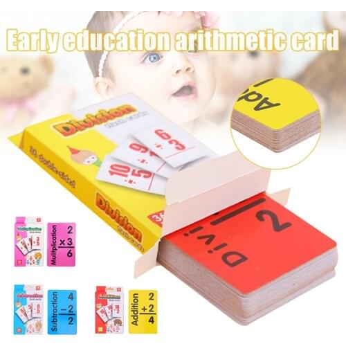 Baby Kids Card Game Toy Math Computation Recognition Intelligent Training Educational YH-17