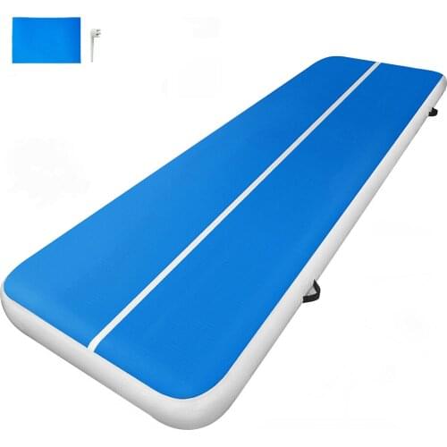 Airtrack Gymnastics 400x100x10CM Gym Mats 13FT Inflatable Mat Inflatable Gymnastics Mat Training Mat with Pump
