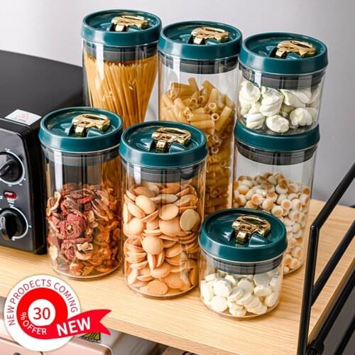 Kitchen Food Grade Sealed Bottles Jar Grain Storage Box Multi-Specification Moisture-Proof Plastic Aairtight Bottle