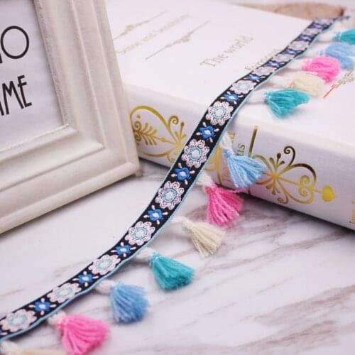 10yards/lot DIY accessories lace Ribbon tassel cotton tassels trimming fringes for sewing bed sheet clothes curtains decoration
