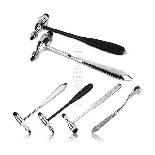 Medical Percuteur Doctor hammer Medical Knee diagnostic hammer Neurological reflex hammer with pin 5 styles choose