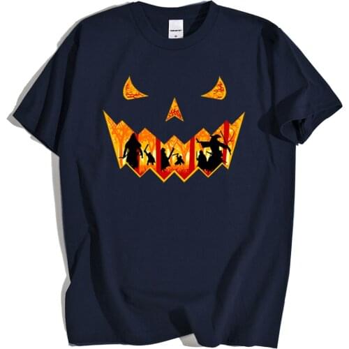 Pumpkin Of The Rings Harajuku Print Mens T-Shirts Loose Breathable T Shirt Summer Crewneck Sportswear Fashion Oversize Tops man
