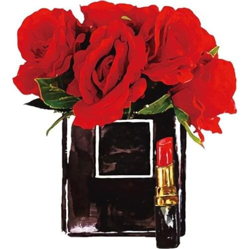 Patch Patches Iron Ons Rose Lipstick 24CM Stickers for Clothes Heat Tranfer Clothing Accessories Fashion Pattern Free Shipping