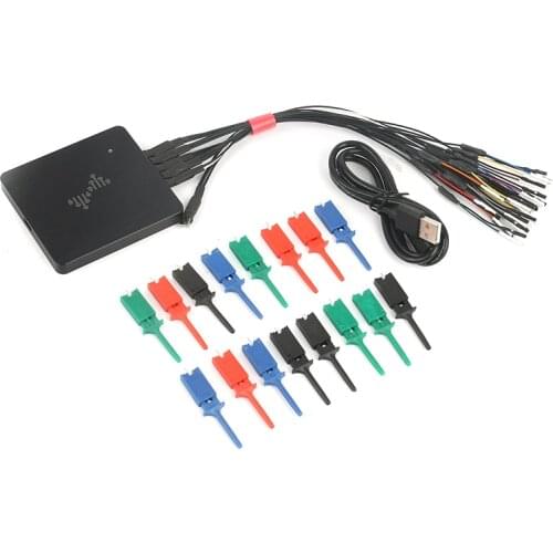 PC USB-based Analog Virtual Oscilloscope 16 CH Logic Analyzer Bandwidth Based Xilinx Spartan-6 FPGA+SDRAM BW 50MHz \ 400MHz