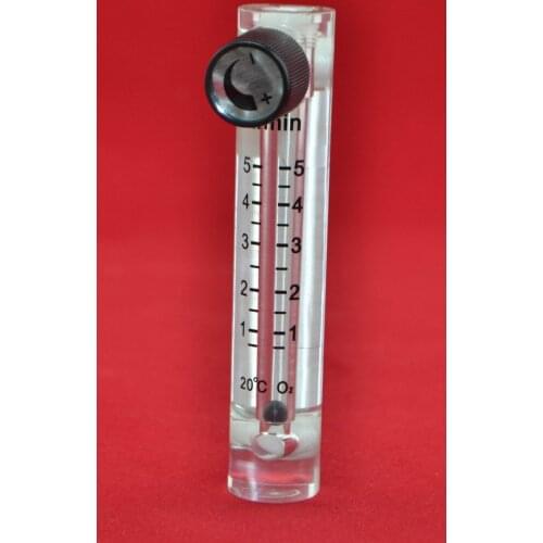 LZQ-4 1-5LPM plastic air flowmeter ( H=115mm Oxygen flow meter)with control valve for Oxygen conectrator ,it can adjust flow