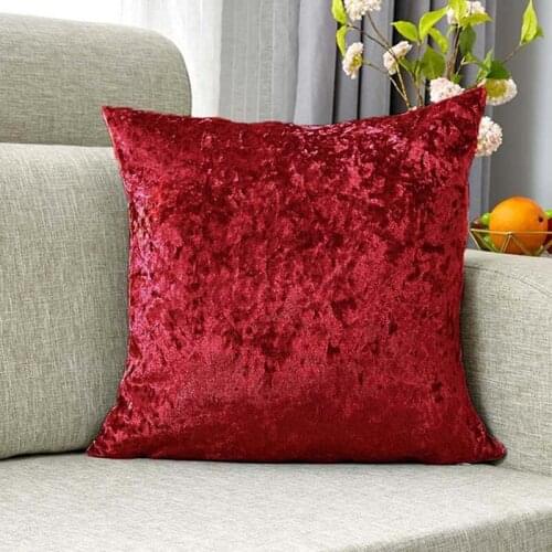 Luxury Iced Velvet Sofa Cushion Cover Decoration Home Decor Pillow Covers Living Room Bedroom Solid Throw Pillowcase Decorative