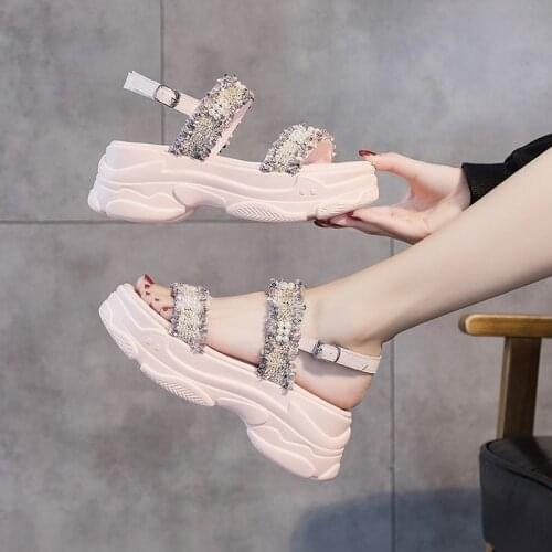 Sandals 2020 Summer New All-match Platform Sponge Cake Fairy Fashion Increased Womens Shoes