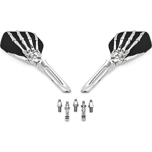 Brand NEW Black/Chrome Skeleton Mirrors For Yamaha Royal Star Venture Classic Royale Deluxe