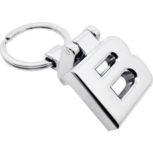 Car Styling Keychain Keyring Auto Metal Key Holder Ring For Letter B Logo For Mercedes Benz B Class W204 B200 B260 B180 W211