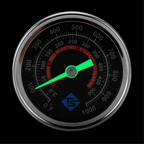 Oven Thermometer Clear Dial Scale Temperature Guage Tester Fluorescence Visible At Night Barbecue BBQ Smoker Grill Household New