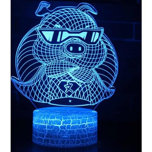 Decoration for Bedroom Anime Figures Nightlight Fancy Lighting USB Bathroom Light Night Lamp Kids Desk Neon Manga Room Switch 3D