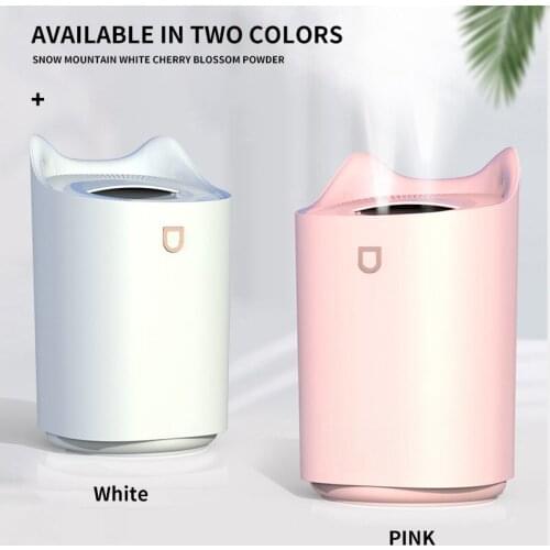 Home Ultrasonic Air Humidifier Aromatherapy 3300ML Two Port Spray USB Aroma Oil Diffuser LED lights Strong Cool Mist Maker