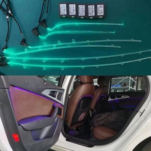 LED Ambient Light Enhancement For Audi A6 C7 Interior Ambient Light Original MINI Control Neon Light