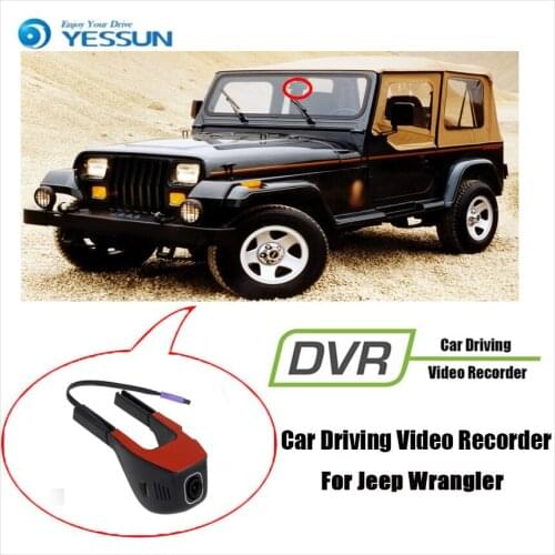 YESSUN for Jeep Wrangler Car Driving Video Recorder DVR Mini Control APP Wifi Camera FHD 1080P Registrator Dash Cam