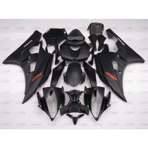 YZF R6 2006 - 2007 Fairing YZFR6 2006 Body Kits YZFR6 07 Matter Black Fairings