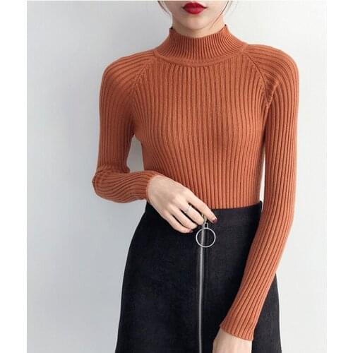 Autumn and winter Female Sweater And Pullovers Pull Womens Knitted Turtleneck Winter Cashmere Sweater For Women Warm Sweaters
