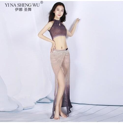 Professional Practice Clothes Oriental Belly Dance Costumes Dance Set Belly Dance Top Long Skirt Suit Outfits For Women&Girls