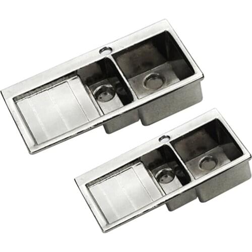 1:12 Mini Alloy Kitchen Sink Simulation Vegetable Wash Basin Model Toy for Doll House Miniature Decoration S/L Size