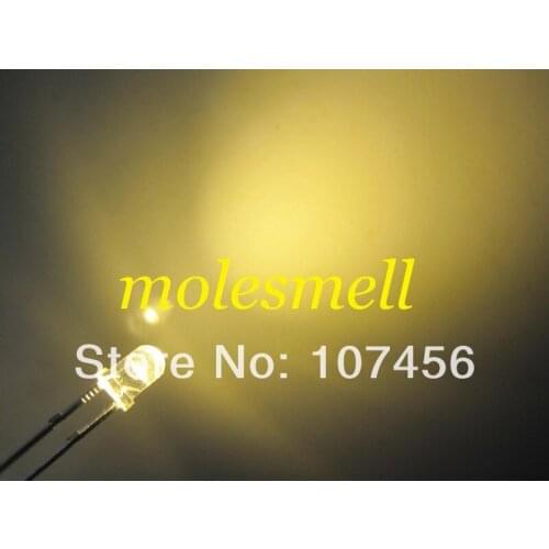 15000pcs 3mm warm white LED 3mm water clear lens warm white led ultra bright led