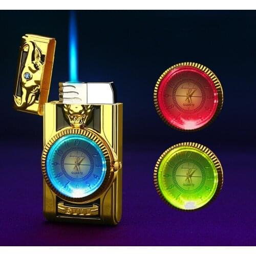 2020 new Mens gift watch turbo lighter gas lighter interesting extraordinary creative personality cigarette lighter