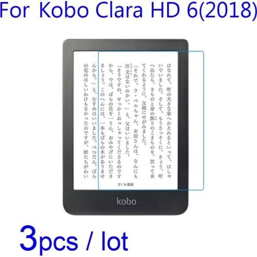 3pcs/lot Soft Screen Protectors for Kobo Clara HD 6 2018 6.0" Ebook Tablet Ultra-Clear/Matte/Nano Anit-Explosion Pretective Film