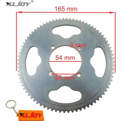 54mm 80 Tooth 25H Rear Chain Sprocket For 2 Stroke 47cc 49cc Engine Chinese Mini ATV Quad 4 Wheeler Pocket Bike Scooter Goped