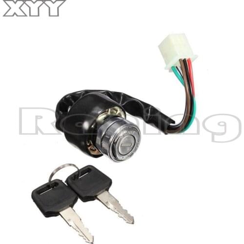 Car Motorcycle Ignition Switch 3 Position 6 Wire With 2 Keys for Harley Yamaha Honda Suzuki Scooter ATV Dirt Bike Go Kart