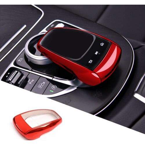 Car Styling Center Control Mouse Knob Protector Cover Trim Stickers TPU For Mercedes Benz C E G GLS Class W205 W213 GLC X253