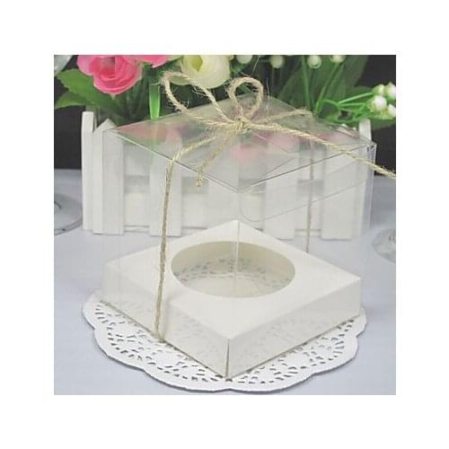 Free shipping 500PCS/LOT Wholesale and retail Muffin Box Transparent Cupcake Boxes single PVC cupcake box 9*9*9cm