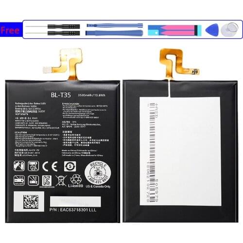 BL-T35 3520mAh Battery For LG Google2 Google 2 Pixel 2 XL Pixel2 BL T35 BLT35 Mobile Phone Bateria + Free tool + stickers