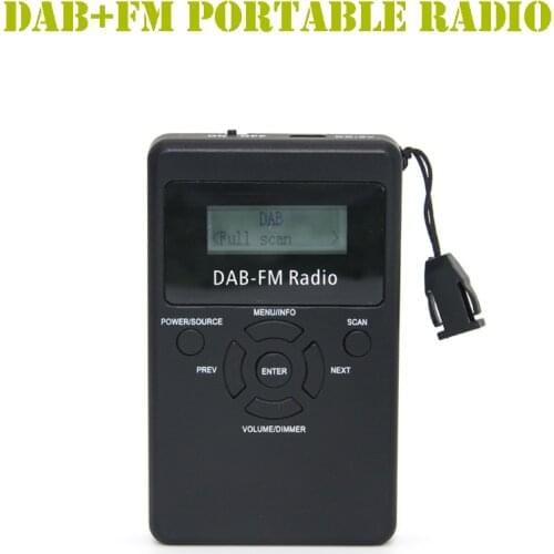 Coolvox DA-839 Portable DAB+ / FM RDS Radio Pocket Digital Processing Receiver with Rechargeable Battery & Earphone