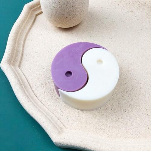 Tai Chi Yin Yang Candle Mold Original Design Aromatic Candle DIY Silicone Mold