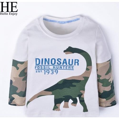 HE Hello Enjoy Long Sleeve T-Shirts For Boys