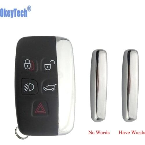 OkeyTech For Land Rover Range Rover Sport Discovery 4 Evogue LR4 2010-15 Refit for XE XFL Et Jaguar Freelander Car key 5 Button