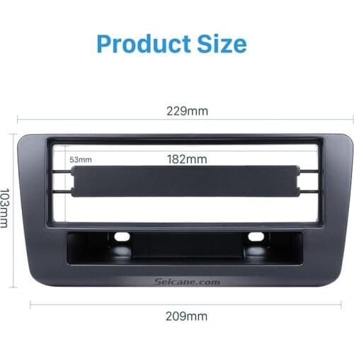 Seicane Single Din Car Stereo Radio Fascia Panel Trim Kit for 2011 Audi A1 Trim Install Frame Surround Panel Dash Mount Kit