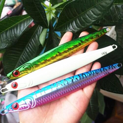 Jigging Lure 150g 180g Metal Fishing Bait Saltwater Bright Cast Style Jigs Isca Bass Artificial Fishing Bait