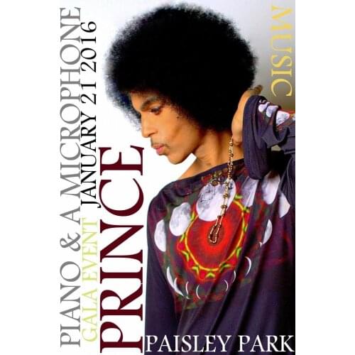 Prince Singer Rock Legend Paisley Park Record Silk Fabric Wall Poster Art Decor Sticker Bright